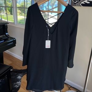 Sold! NWT- “ ￼Let Her Be”￼ Flowy Blouse - Long Open Sleeves- Small